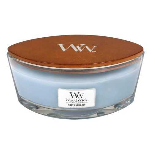 Аромасвеча Woodwick эллипс Мягкая шамбре в Фамилия