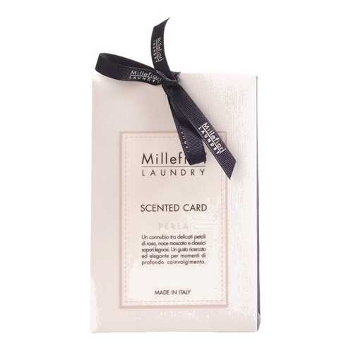 Ароматическая карточка Millefiori Milano Жемчужина Laundry Scented Card Perla 3 шт в Фамилия