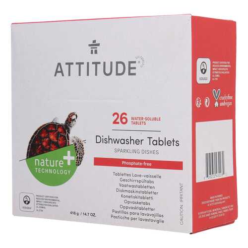 Attitude таблетки для посудомоечных машин, 26 шт в Фамилия
