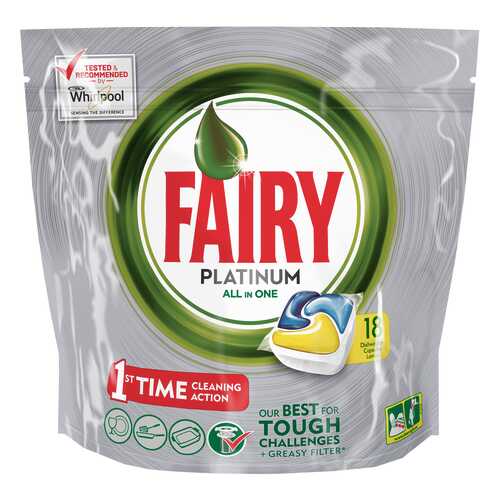 Средство для мытья посуды Fairy лимон 18 капсул в Фамилия