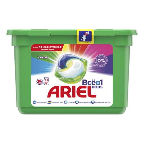 Капсулы для стирки Ariel liquid capsules color&style 15 штук в Фамилия