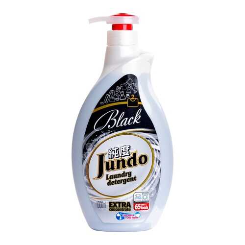 Концентрированный гель Jundo black для стирки черного белья 65 стирок 1 л в Фамилия