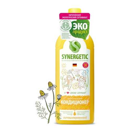 Кондиционер для белья Synergetic цветочная фантазия 1000 мл в Фамилия