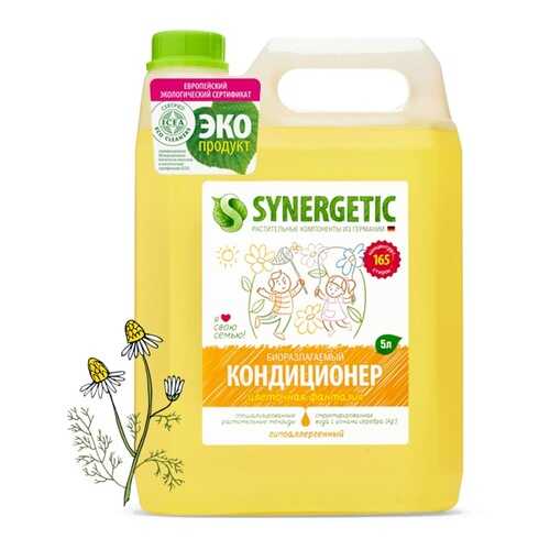Кондиционер для белья Synergetic цветочная фантазия 5000 мл в Фамилия