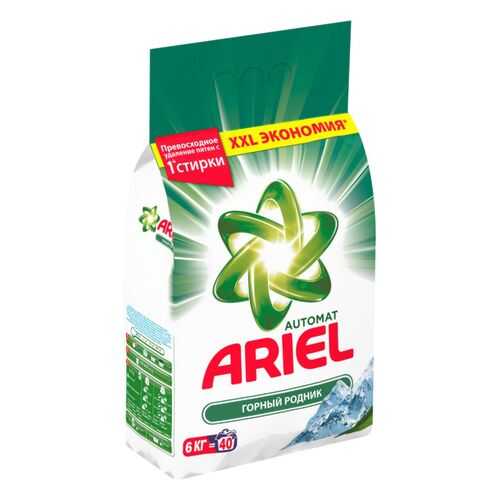 Порошок для стирки Ariel горный родник 6 кг в Фамилия