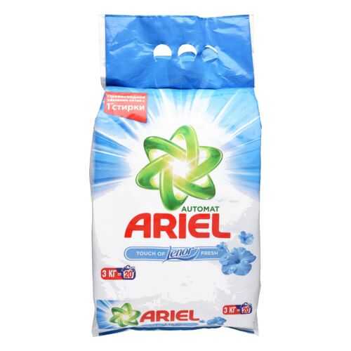 Порошок для стирки Ariel touch of lenor fresh автомат 3 кг в Фамилия