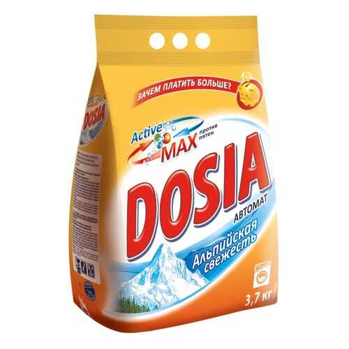 Порошок для стирки Dosia active 3 альпийская свежесть 3.7 кг в Фамилия