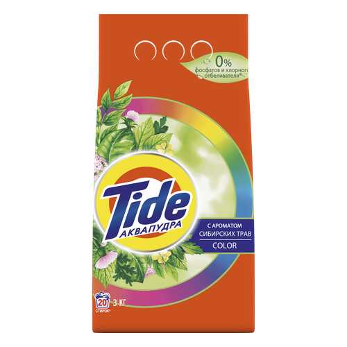 Стиральный порошок Tide сибирские травы color 3 кг 20 стирок в Фамилия