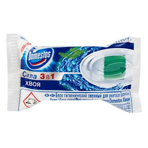 Гигиенический блок для унитаза Domestos хвоя сменный 40 г в Фамилия