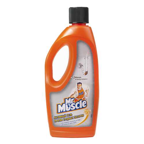 Средство для очистки труб и сливов Mr.Muscle активный гель 500 мл в Фамилия