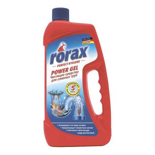 Средство для очистки труб и сливов Rorax power gel 1 л в Фамилия