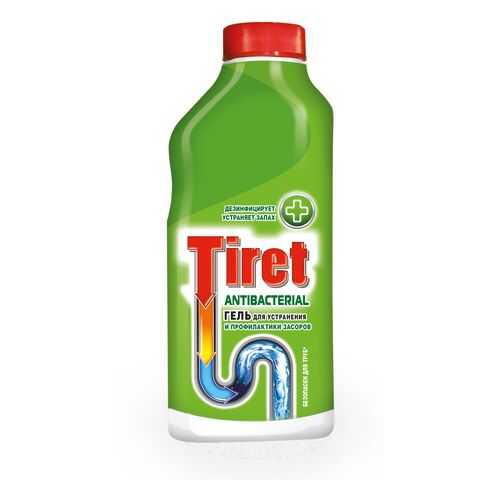 Средство для очистки труб и сливов Tiret antibacterial 500 мл в Фамилия