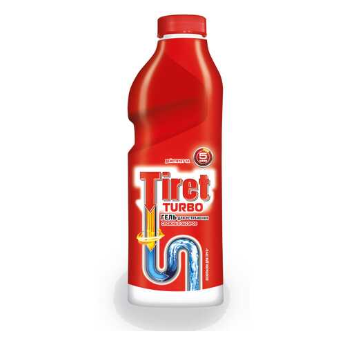 Средство для очистки труб и сливов Tiret turbo 1 л в Фамилия