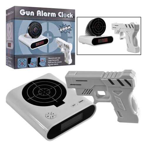 Часы-будильник с мишенью и лазерным пистолетом Gun Alarm в Фамилия