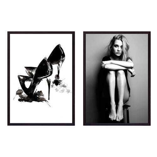 Набор постеров Коллаж Fashion №28 40х70 см в Фамилия