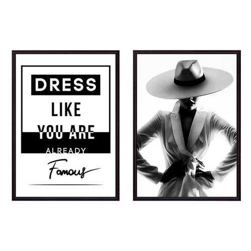 Набор постеров Коллаж Fashion №40 40х70 см в Фамилия