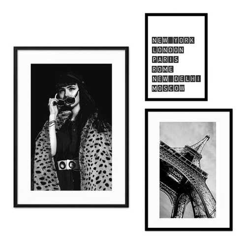 Набор постеров Коллаж Fashion №70 110х100 см в Фамилия