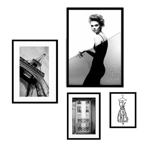 Набор постеров Коллаж Fashion №96 110х120 см в Фамилия