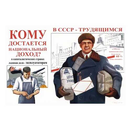Плакат СТ-Диалог Кому достается национальный доход?, СОВ-736, бумага, 60х40 см в Фамилия