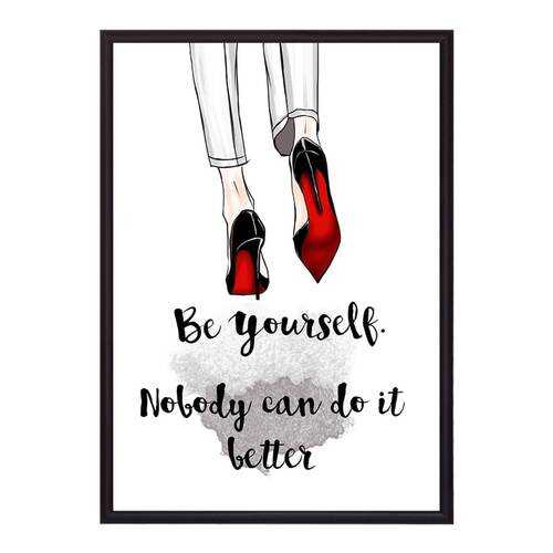 Постер в рамке Be yourself 30х40 см в Фамилия