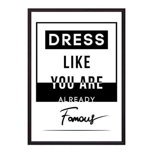 Постер в рамке Famous 21х30 см в Фамилия