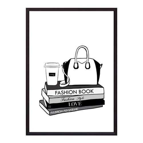 Постер в рамке Fashion book 30х40 см в Фамилия