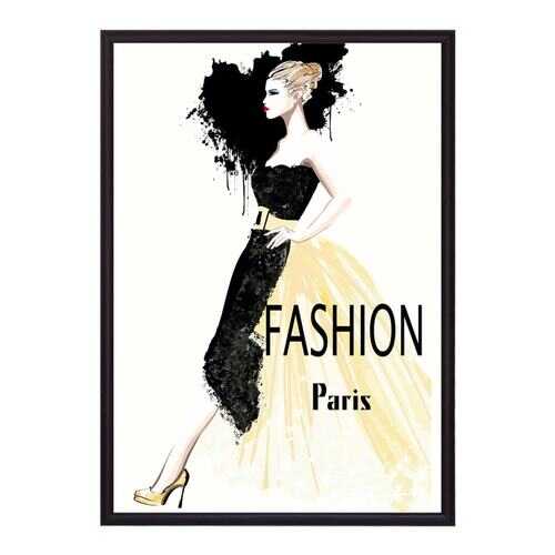 Постер в рамке Fashion Paris 50х70 см в Фамилия
