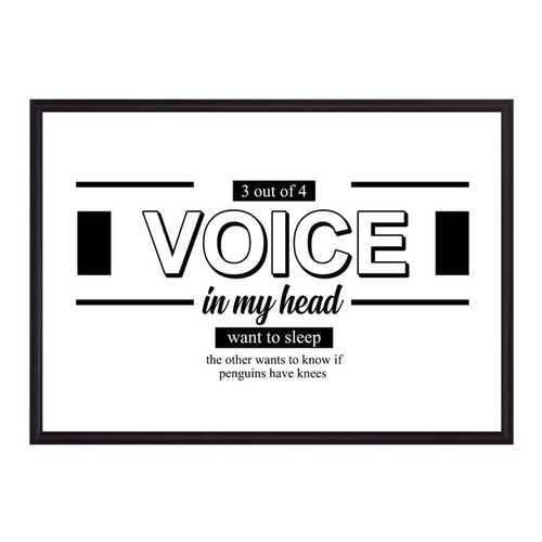 Постер в рамке Voice 40х60 см в Фамилия