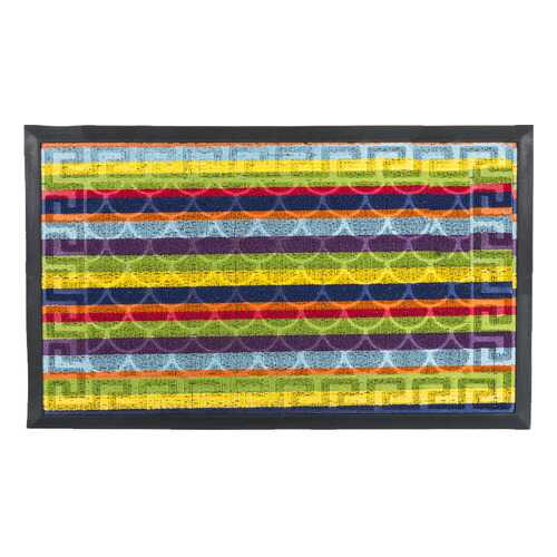 Коврик придверный SHAHINTEX LUX multicolor 45x75см, радуга в Фамилия