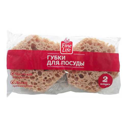 Губка целлюл мяг абраз 2 шт. fl fine life в Фамилия