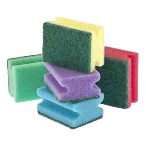 Губки для посуды профильные Elfe comfort 85 * 65 * 43 мм 5 шт в Фамилия