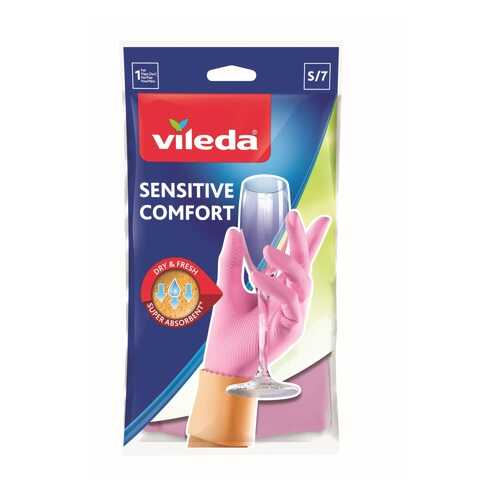 Перчатки для уборки Vileda Sensitive для деликатных работ размер S в Фамилия