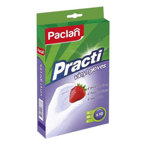 Перчатки виниловые 10шт. размер L арт. PACLAN 407550 в Фамилия
