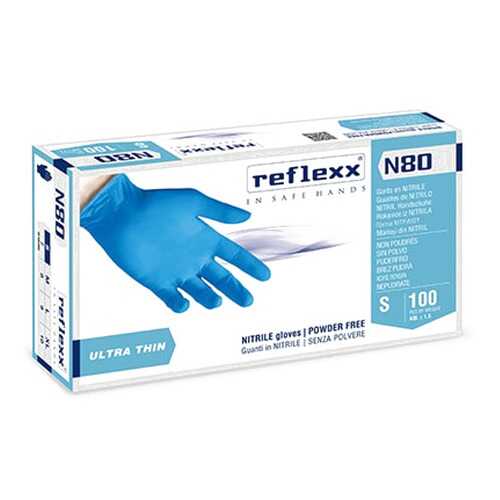 Резиновые перчатки, нитриловые, синие, Reflexx N80B-XL. 3 гр. Толщина 0,06 мм. в Фамилия