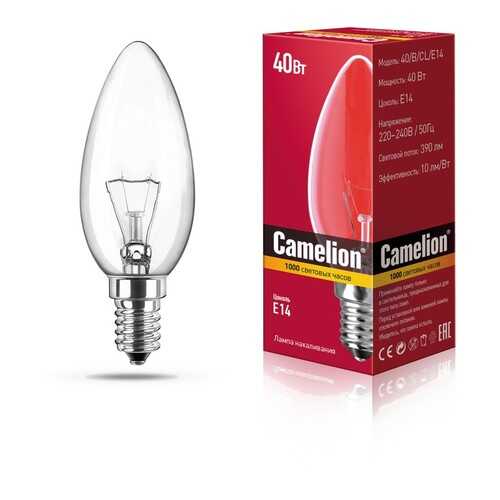 Лампа накаливания Camelion свеча прозрачная 40W E14 в Фамилия