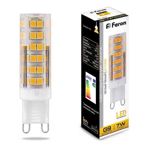 Лампа светодиодная Feron LB-433 G9 7W 2700K 25766 в Фамилия