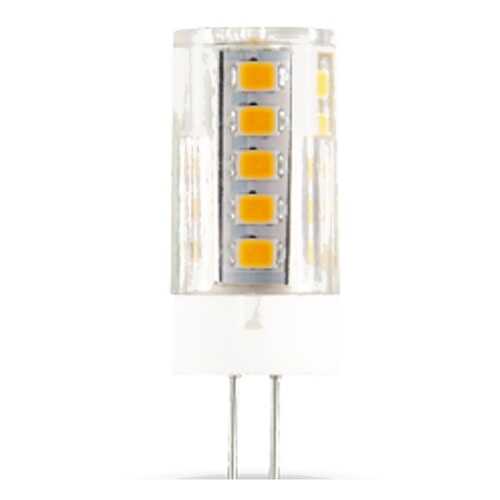Лампа светодиодная Gauss G4 12V 4W (410lm) 4100K, 20x60, керамика/пластик, 207307204 в Фамилия