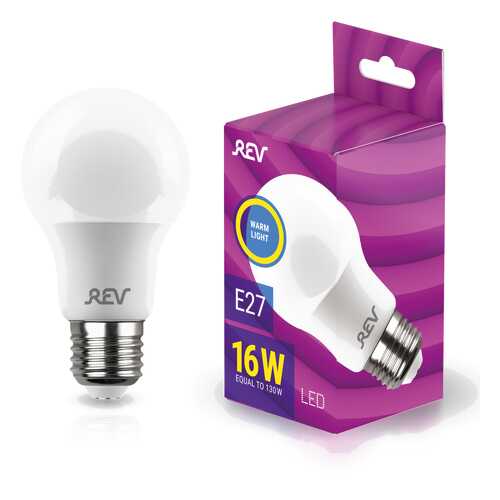 Лампа светодиодная REV A60 Е27 16W, 2700K, теплый свет в Фамилия