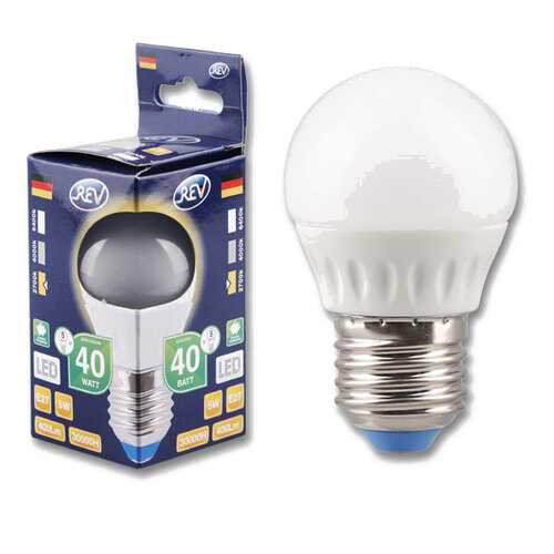Лампочка светодиодная LED, шар Е27 5W 2700K теплый свет в Фамилия