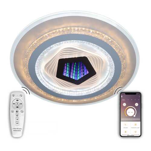 Люстра 120W Natali Kovaltseva, LED LAMPS 81069 Управление с пульта ДУ, смартфона, планшета в Фамилия