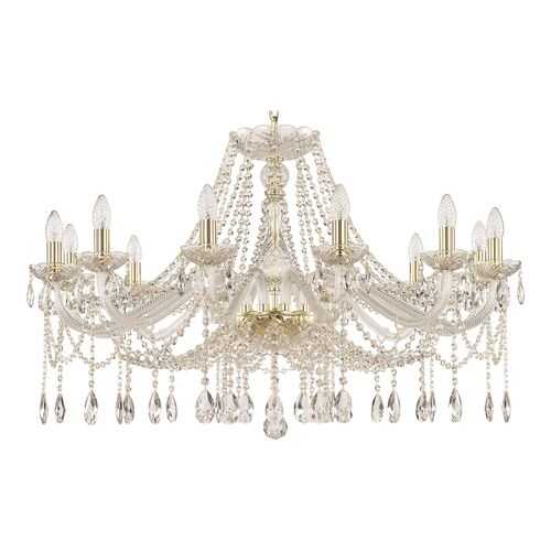 Люстра хрустальная 107/12/360 G Bohemia Ivele Crystal в Фамилия