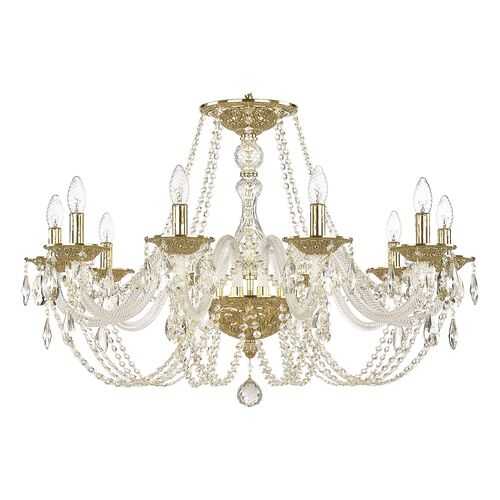 Люстра хрустальная 1601/10/300 G Bohemia Ivele Crystal в Фамилия