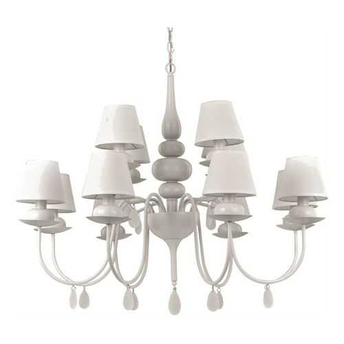 Люстра подвесная Ideal Lux Blanche SP12 Bianco в Фамилия