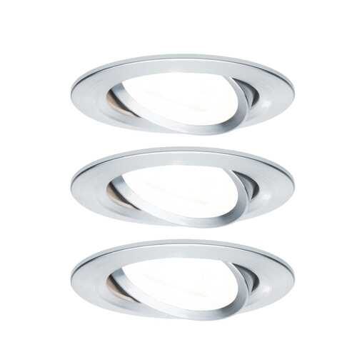 Светильник встраиваемый, комплект Nova 3stepdim 3x6,5W Ws Al g 93469 в Фамилия