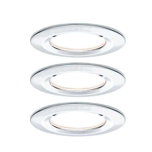 Светильник встраиваемый, комплект Nova LED IP44 3x6,5 GU10 Ch 93445 в Фамилия