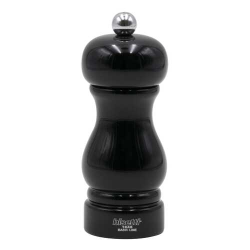 Мельница Bisetti 7150LNL Серия SORRENTO для перца из бука, черная, лакированная, 13 см в Фамилия