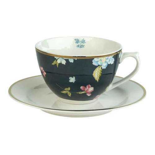 Чашка с блюдцем Laura Ashley Heritage 260мл Midnight Uni в Фамилия