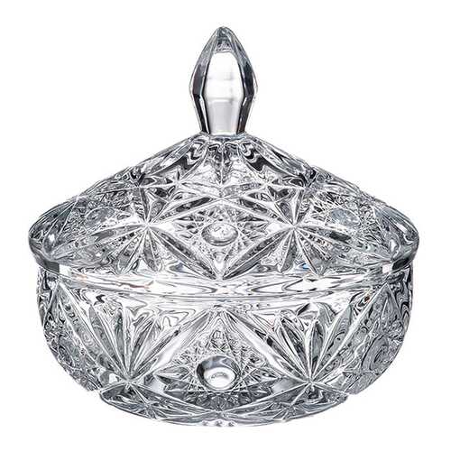 Конфетница с крышкой Crystalite Bohemia Miranda 15 см в Фамилия
