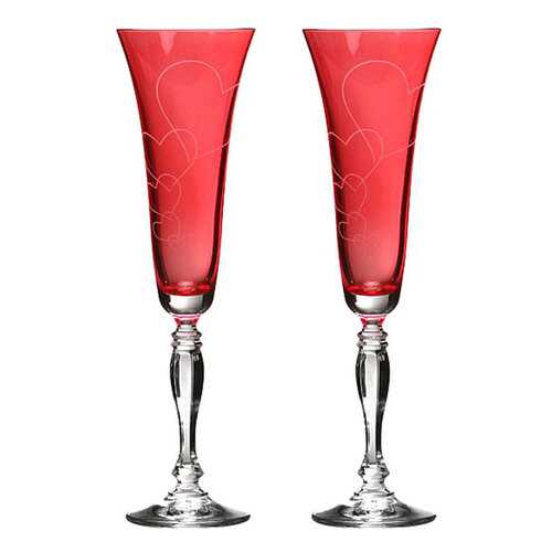 Набор бокалов Bohemia Crystal 674-112 Красный в Фамилия