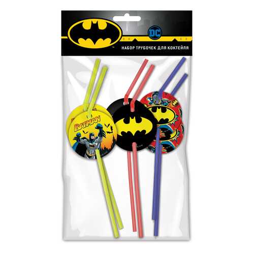 Набор трубочек для коктейля ND Play. Batman , 6 шт в Фамилия